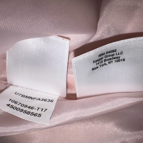 2c Office Suit Pink Nine West Blazer / Black Evan Piccone Skirt sz 12 - Picture 7 of 16